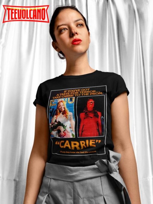 Carrie Movie Poster Style T Shirt, Carrie Horror Film Shirt, Horror Movie Fan Gift