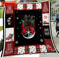 Cat Darkness Through 3D Quilt Blanket