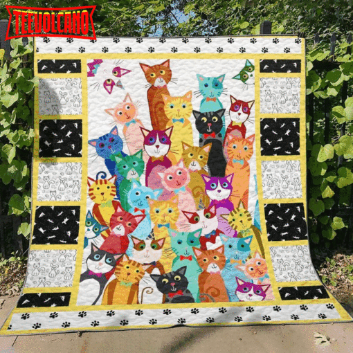 Cat For Cat Lovers 3D Quilt Blanket