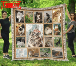 Cat I Love My Cats 3D Quilt Blanket