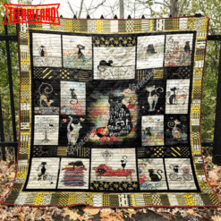 Cat Little Black Cat 3D Quilt Blanket