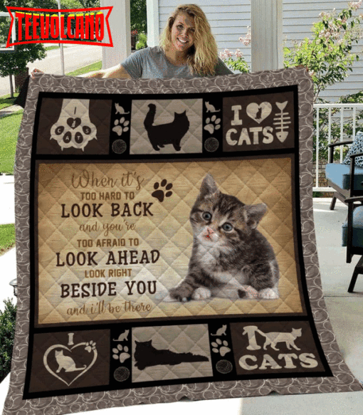 Cat Little Cute Cat 3D Quilt Blanket