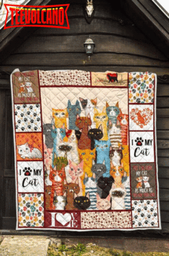 Cat Live With Cats 3D Quilt Blanket