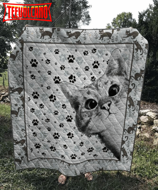 Cat Love 3D Customized Quilt Blanket