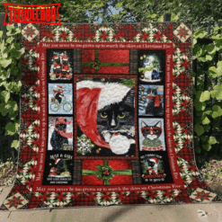 Cat Lovely Xmas 3D Quilt Blanket