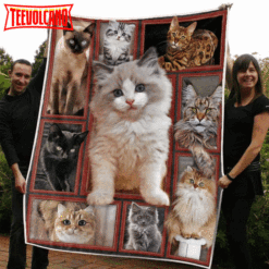 Cat Singing Again 3D Quilt Blanket