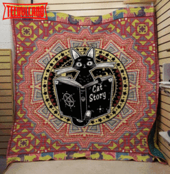 Cat Story 3D Customized Quilt Blanket