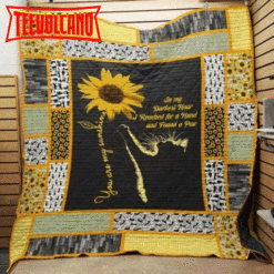 Cat Sunflower 3D Customized Quilt Blanket