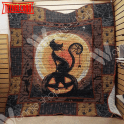 Cat The Halloween 3D Quilt Blanket