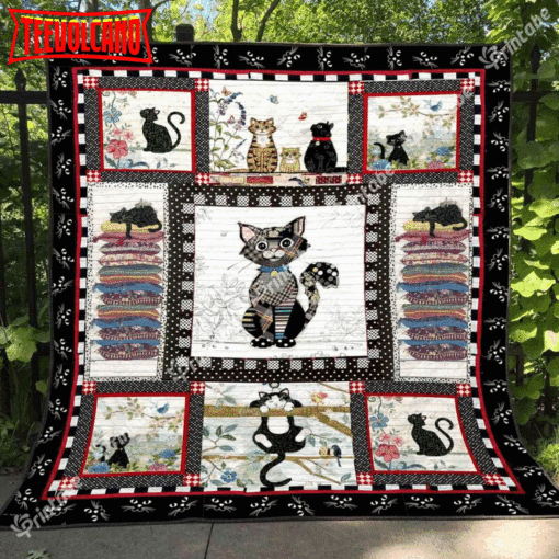 Cat The Pillow 3D Quilt Blanket