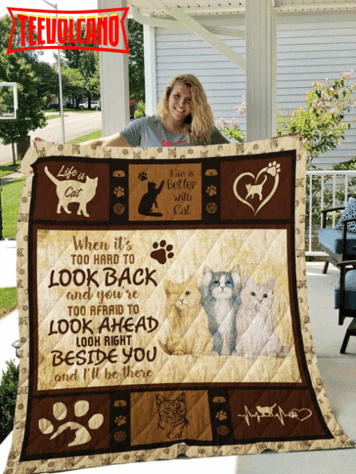 Cat We Beside You 3D Quilt Blanket