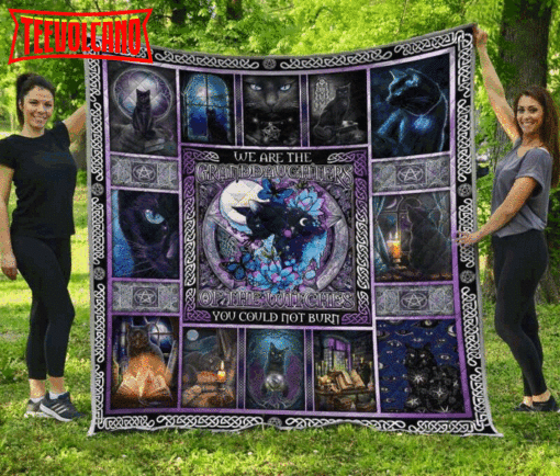 Cat Witch 3D Quilt Blanket