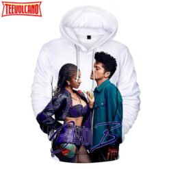 Cawordi B Rapper 3D Printed Hoodie Zipper