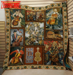 Celloi Played Cello 3D Quilt Blanket