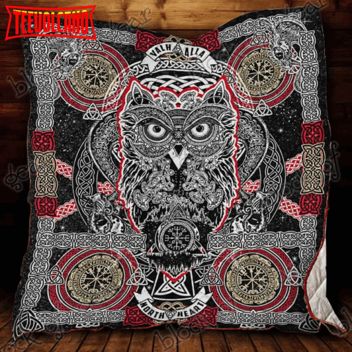 Celtic Style Owl 3D Quilt Blanket