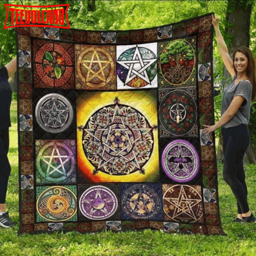 Celtic Symbols 3D Quilt Blanket