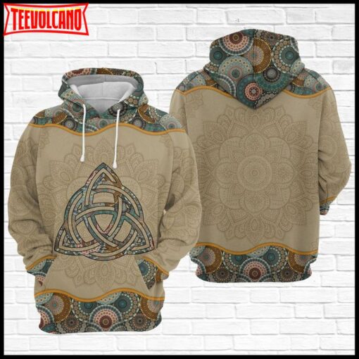 Celtic Viking Mandala 3D Printed Hoodie Zipper