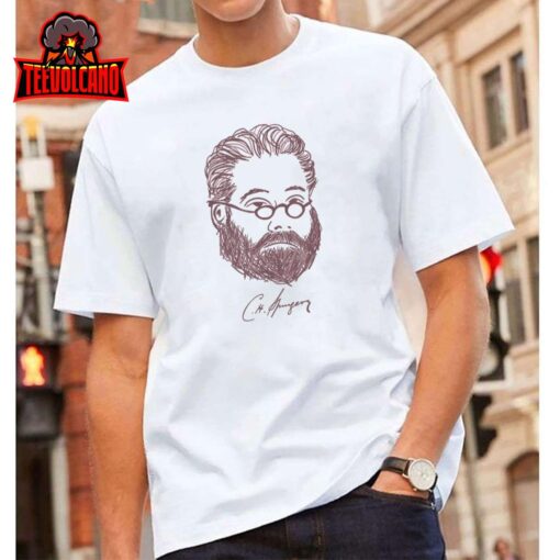 Charles Haddon Spurgeon Portrait with Full Beard and Glasses T-Shirt