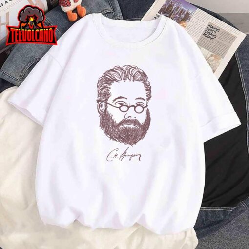 Charles Haddon Spurgeon Portrait with Full Beard and Glasses T-Shirt