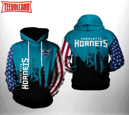 Charlotte Hornets NBA Team US 3D Printed Hoodie Zipper