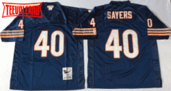 Chicago Bears Gale Sayers Navy Throwback Jersey