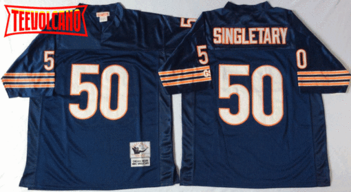 Chicago Bears Mike Singletary Navy Throwback Jersey