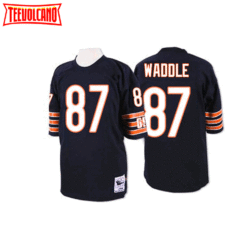 Chicago Bears Tom Waddle Navy Throwback Jersey