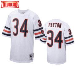 Chicago Bears Walter Payton White 1985 Throwback Jersey