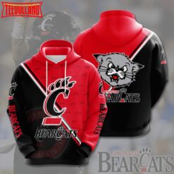 Cincinnati Bearcats NCAA Team 3D Printed Zipper Hoodie
