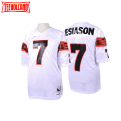 Cincinnati Bengals Boomer Esiason White Throwback Jersey