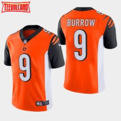 Cincinnati Bengals Joe Burrow Orange Limited Jersey