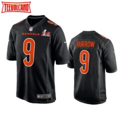 Cincinnati Bengals Joe Burrow Super Bowl LVI Black Fashion Jersey