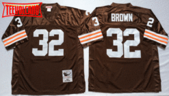 Cleveland Browns Jim Brown Brown Throwback Jersey