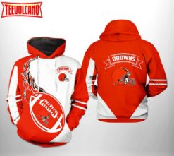Cleveland Browns NFL Classic 3D Printed Zipper Hoodie
