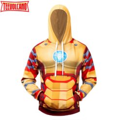 Costume Iron Man Battle Suit 3D Printed Zipper Hoodie