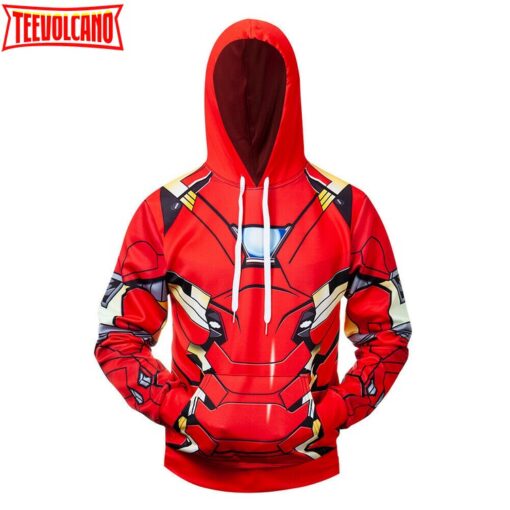 Costume Iron Mark Man Battle Suit 3D Printed Zipper Hoodie