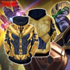 Costume Thanos Cosplay Suit 3D Printed Zipper Hoodie