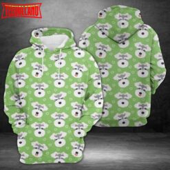 Cute Schnauzer Dog Emoticons 3D Printed Hoodie Zipper