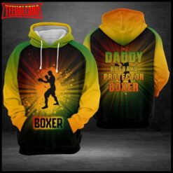 Daddy Husband Protector Boxer 3D Printed Hoodie Zipper