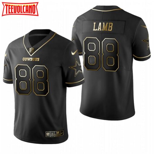 Dallas Cowboys CeeDee Lamb Black Golden Limited Jersey