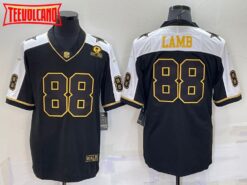 Dallas Cowboys CeeDee Lamb Thanksgiving Black Gold Jersey