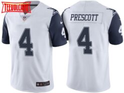 Dallas Cowboys Dak Prescott White Color Rush Limited Jersey