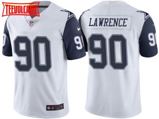 Dallas Cowboys Demarcus Lawrence White Color Rush Limited Jersey