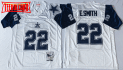 Dallas Cowboys Emmitt Smith White Throwback Jersey