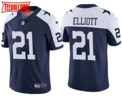 Dallas Cowboys Ezekiel Elliott Navy Alternate Limited Jersey