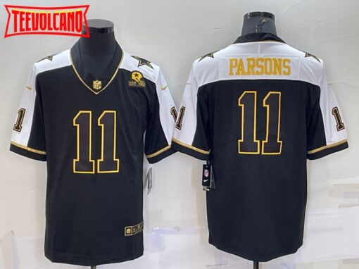 Dallas Cowboys Micah Parsons Thanksgiving Black Gold Jersey