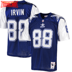 Dallas Cowboys Michael Irvin Navy 1992 1995 Throwback Jersey