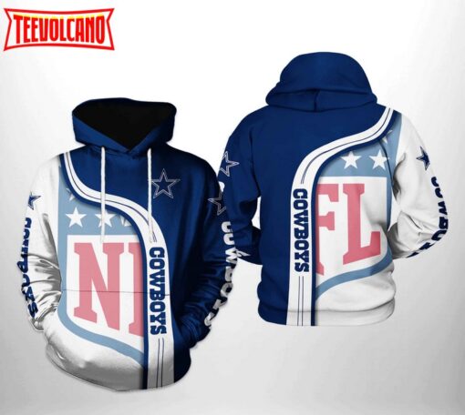 Dallas Cowboys NFL Team 3D Printed Hoodie Zipper