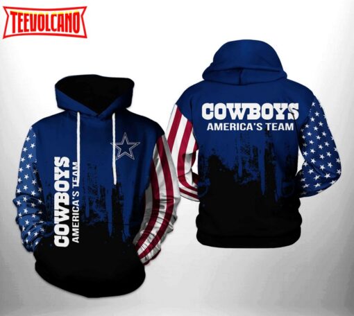 Dallas Cowboys NFL Team US 3D Printed Hoodie Zipper