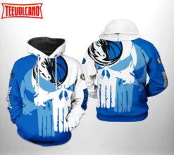 Dallas Mavericks NBA Team Skull 3D Printed Hoodie Zipper